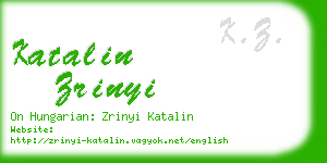 katalin zrinyi business card